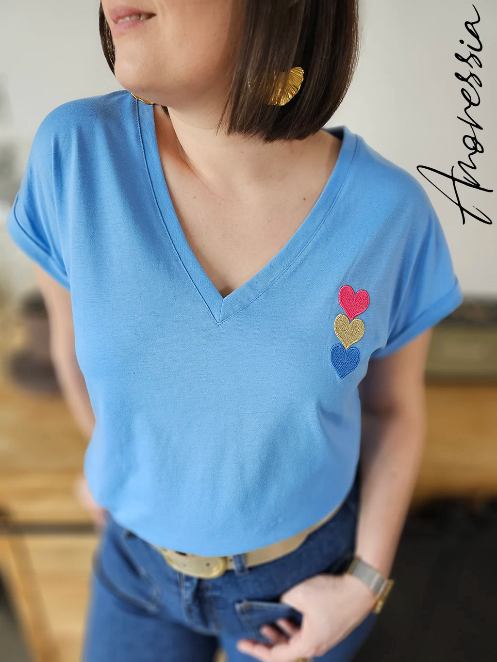 T-Shirt Heart — T-Shirt Cœur Femme