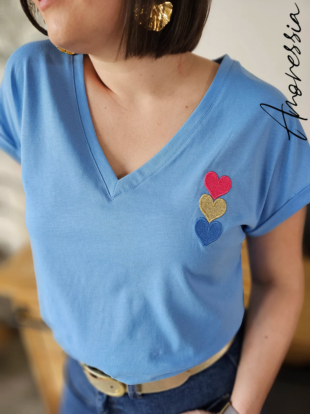 T-Shirt Heart — T-Shirt Cœur Femme