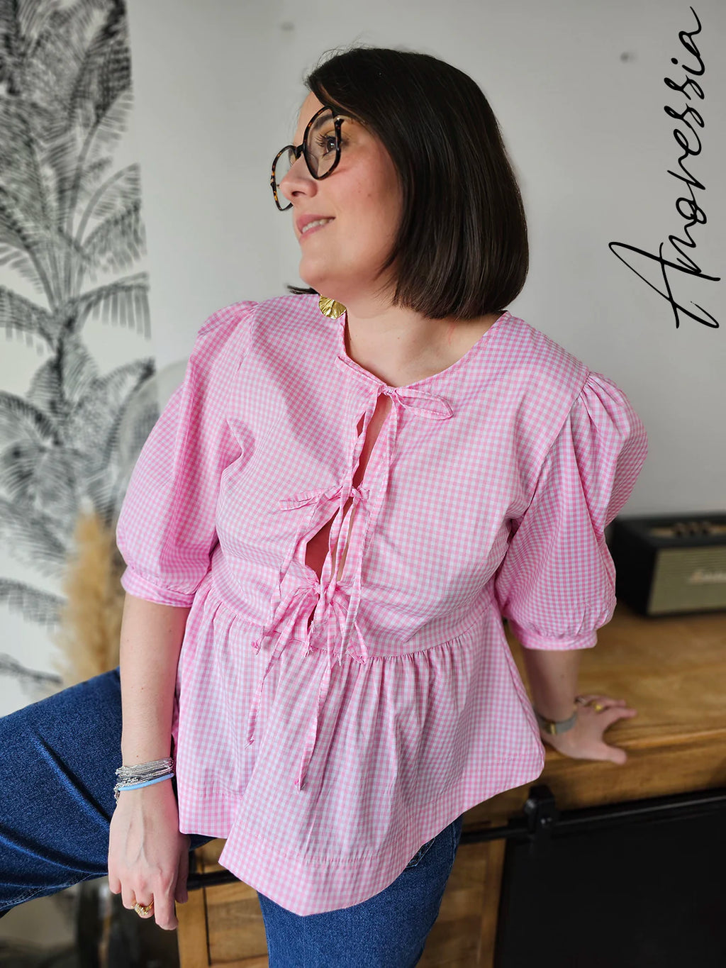 Blouse Percalle — Blouse Femme photo portée