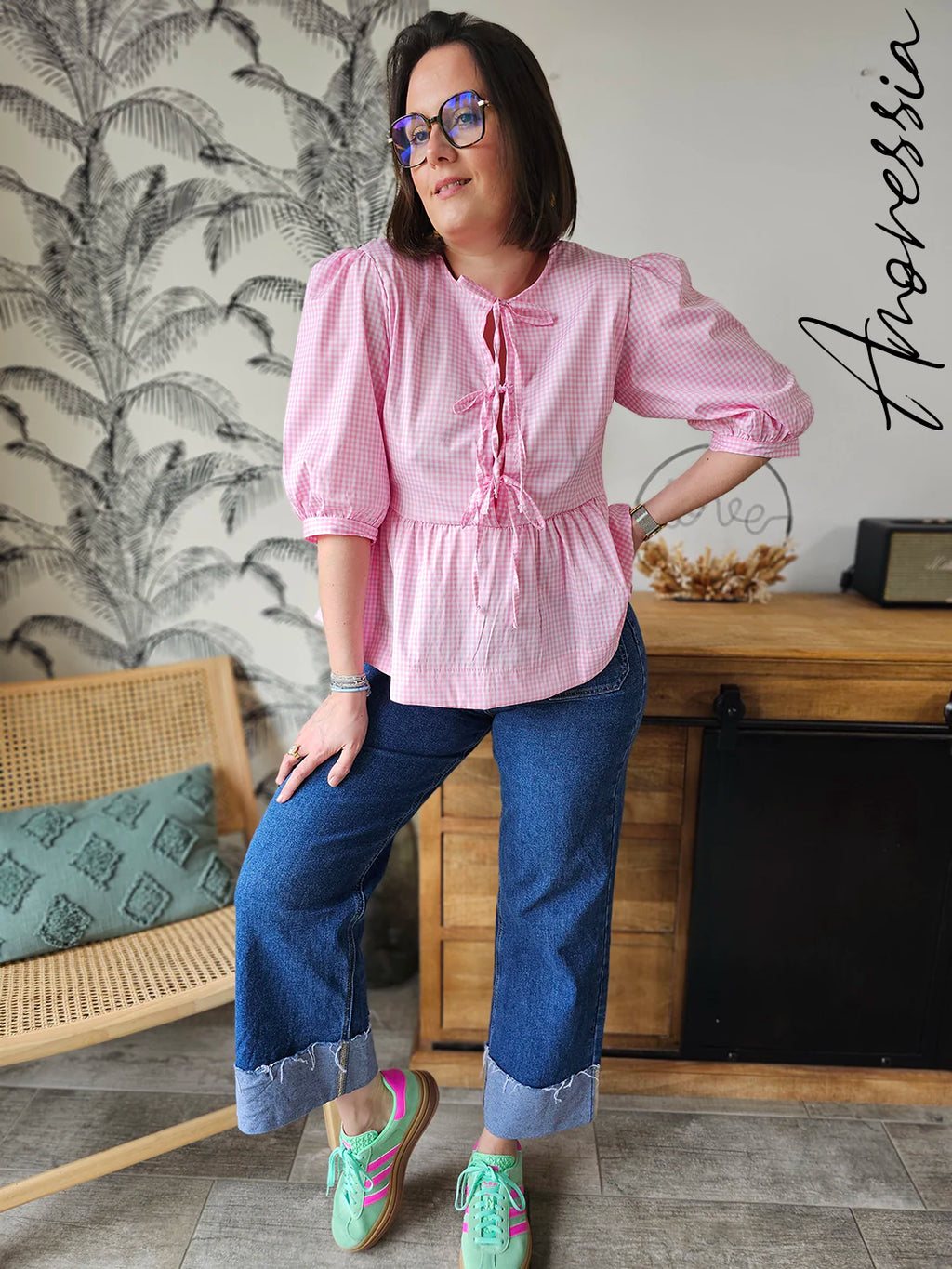 Blouse Percalle — Blouse Femme zoom matière