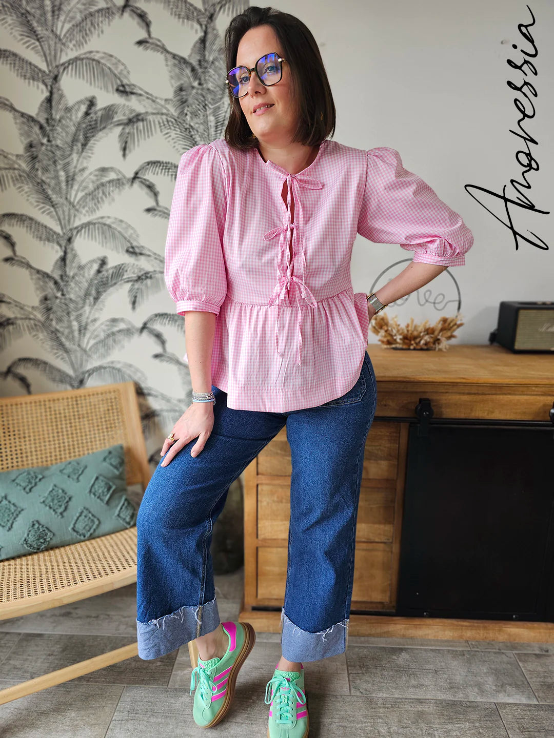 Blouse Percalle — Blouse Femme zoom matière