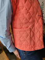 Gilet Arancia — Gilet Orange Ouvert Femme