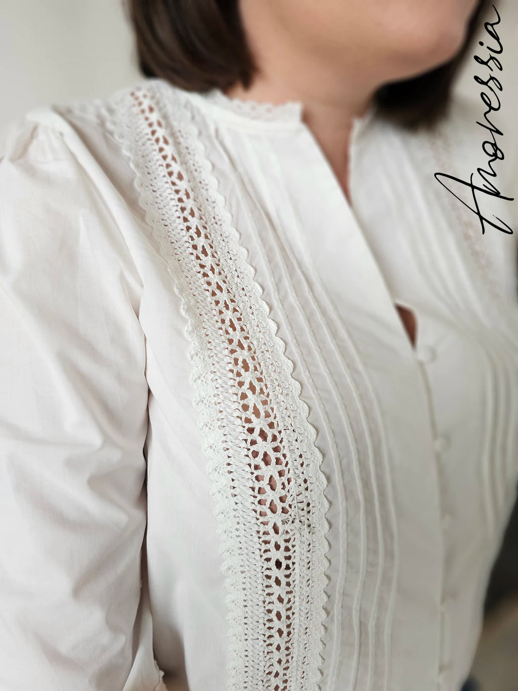 Chemise Bianco — Chemise Blanche Légère Femme vue détail