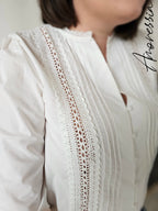 Chemise Bianco — Chemise Blanche Légère Femme vue détail