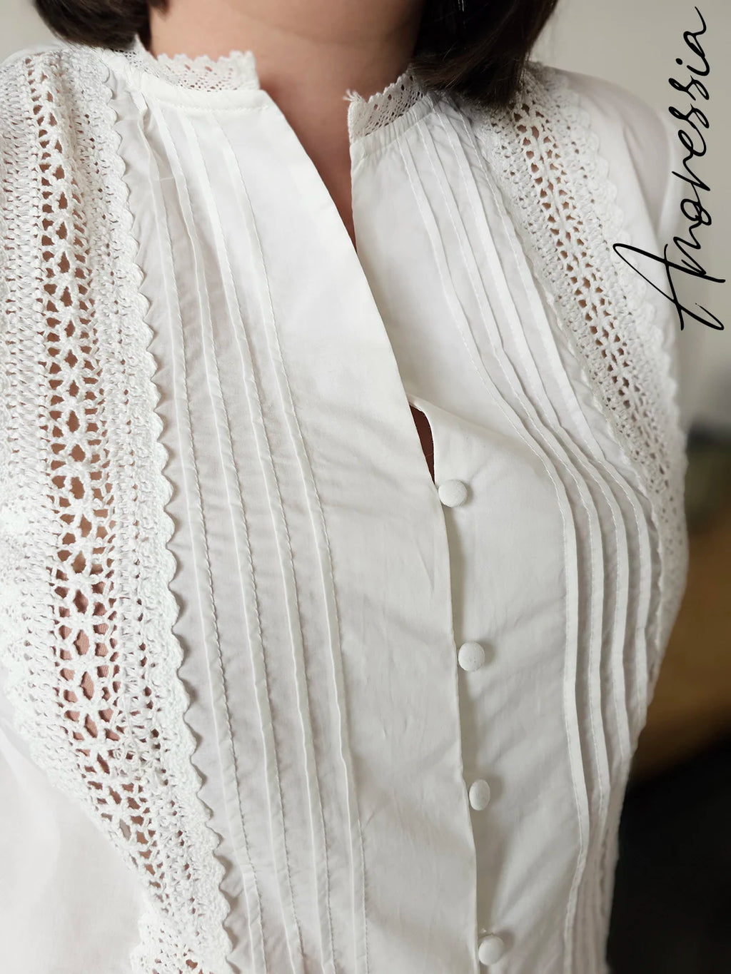 Chemise Bianco — Chemise Blanche Légère Femme photo lifestyle