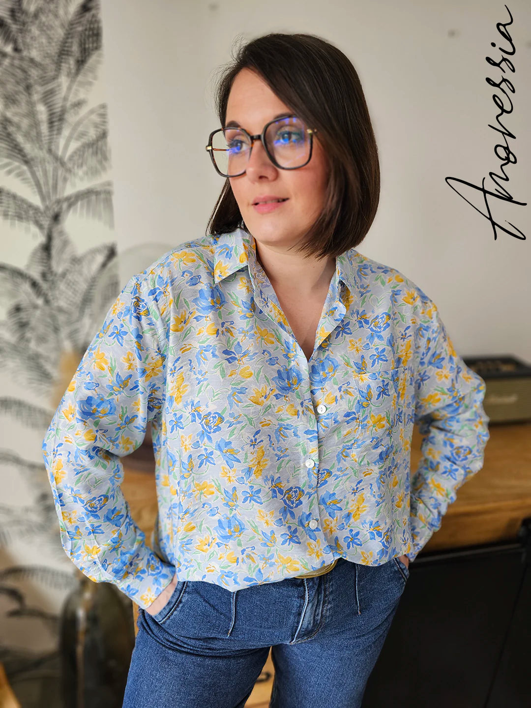 Chemise Fiore — Chemise Fleurie Légère Femme autre vue
