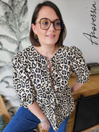 Blouse Léopard — Blouse Léopard Femme vue détail