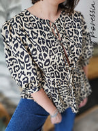 Blouse Léopard — Blouse Imprimé Léopard Femme