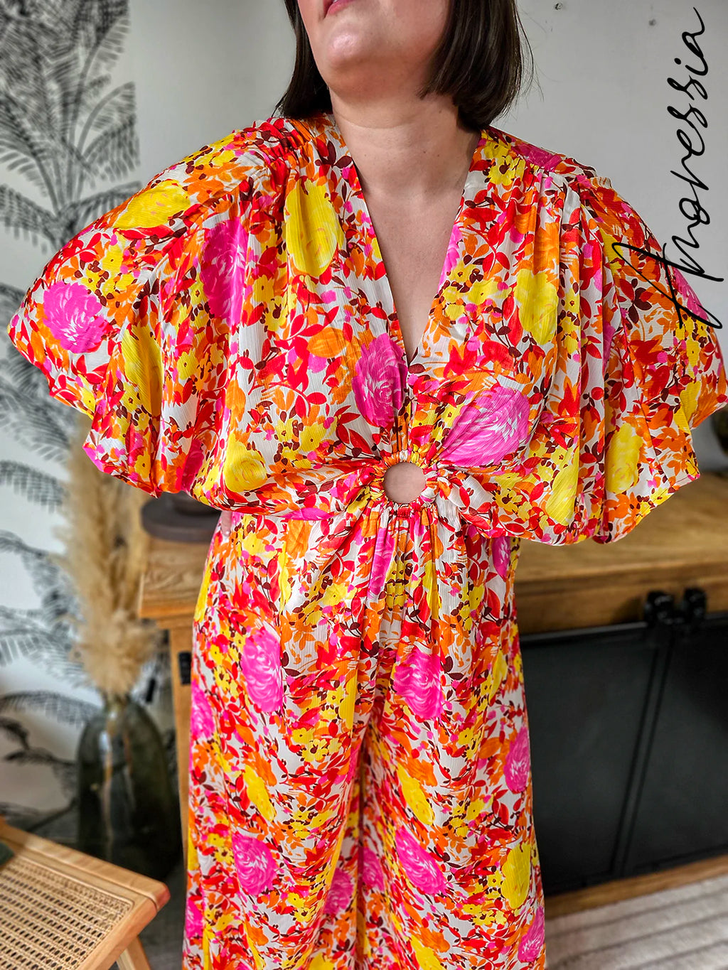 Combinaison April — Combinaison Pantalon Floral Femme photo lifestyle