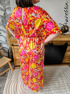 Combinaison April — Combinaison Pantalon Floral Femme vue dos
