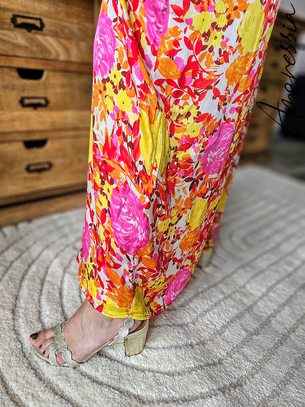 Combinaison April — Combinaison Pantalon Floral Femme zoom motif