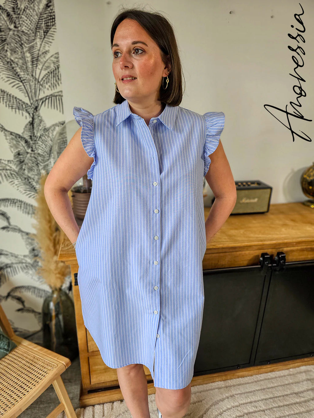 Robe Gina — Robe Légère Femme Été photo portée