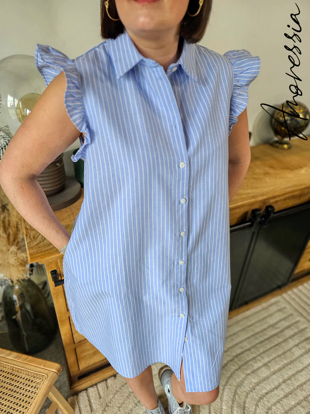 Robe Gina — Robe Légère Femme Été vue détail