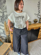 T-Shirt Palmier — T-Shirt Imprimé Palmier Femme