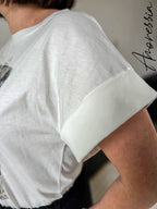 T-Shirt Palmier — T-Shirt Imprimé Palmier Femme