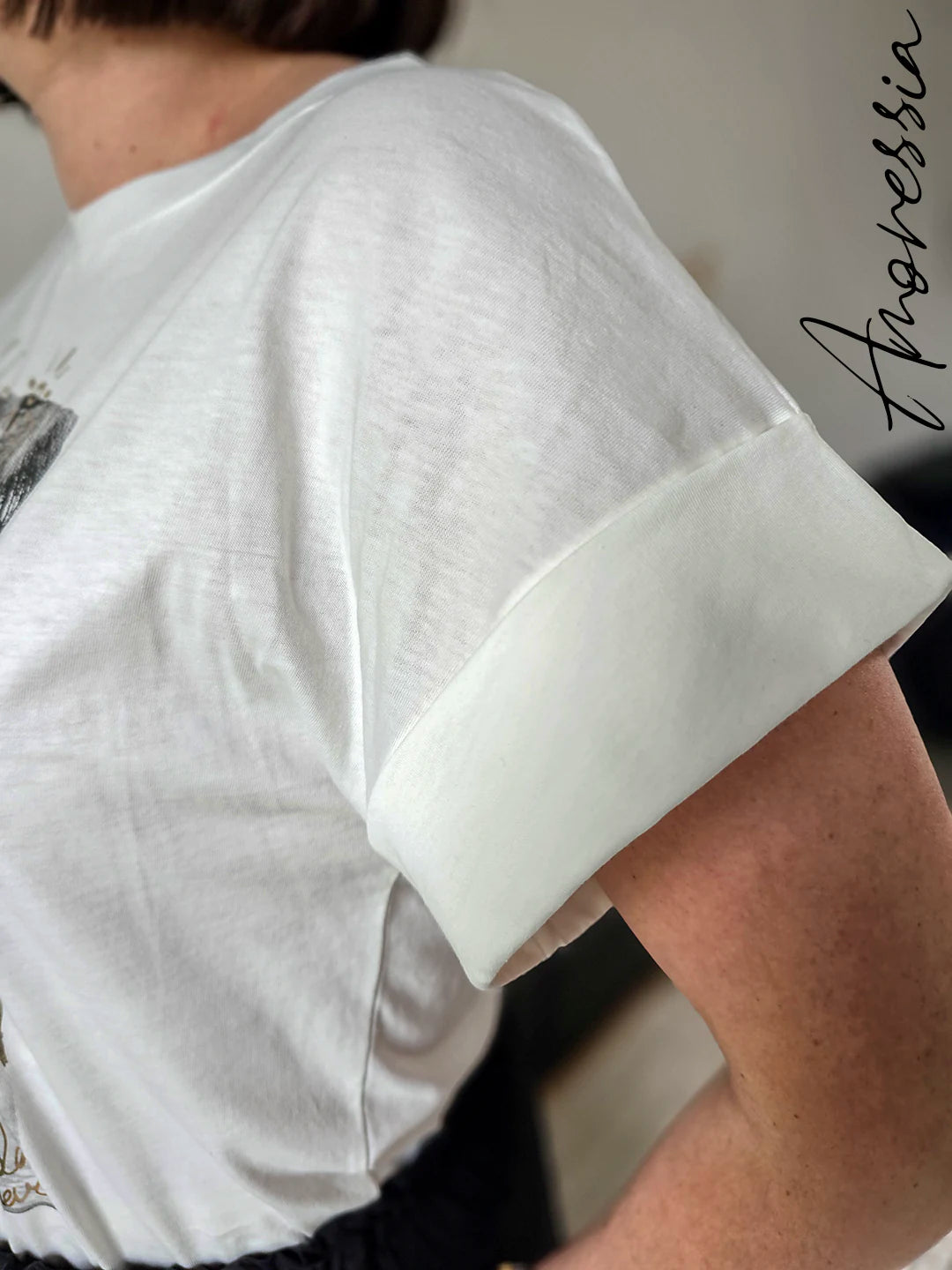 T-Shirt Palmier — T-Shirt Imprimé Palmier Femme