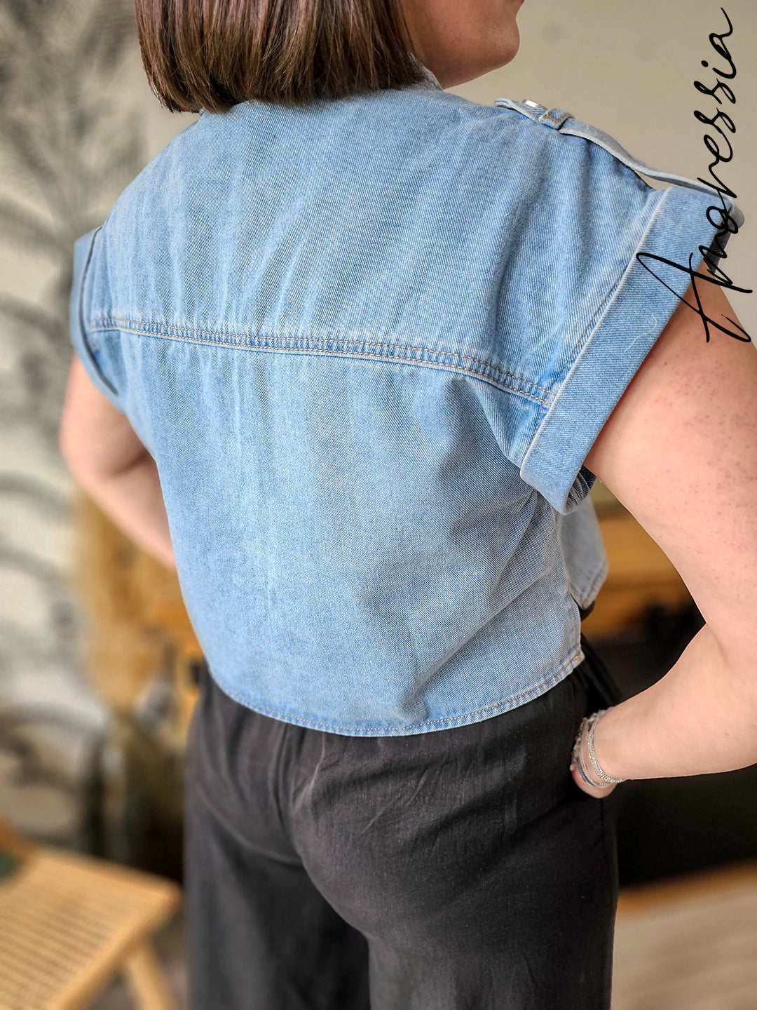 Chemise Abriel — Chemise Légère Femme Été vue dos