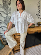 Jean Elena — Jean Flare Taille Haute Femme vue dos