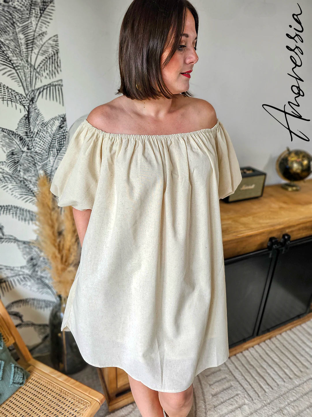 Robe Florence — Robe Longue Femme vue détail