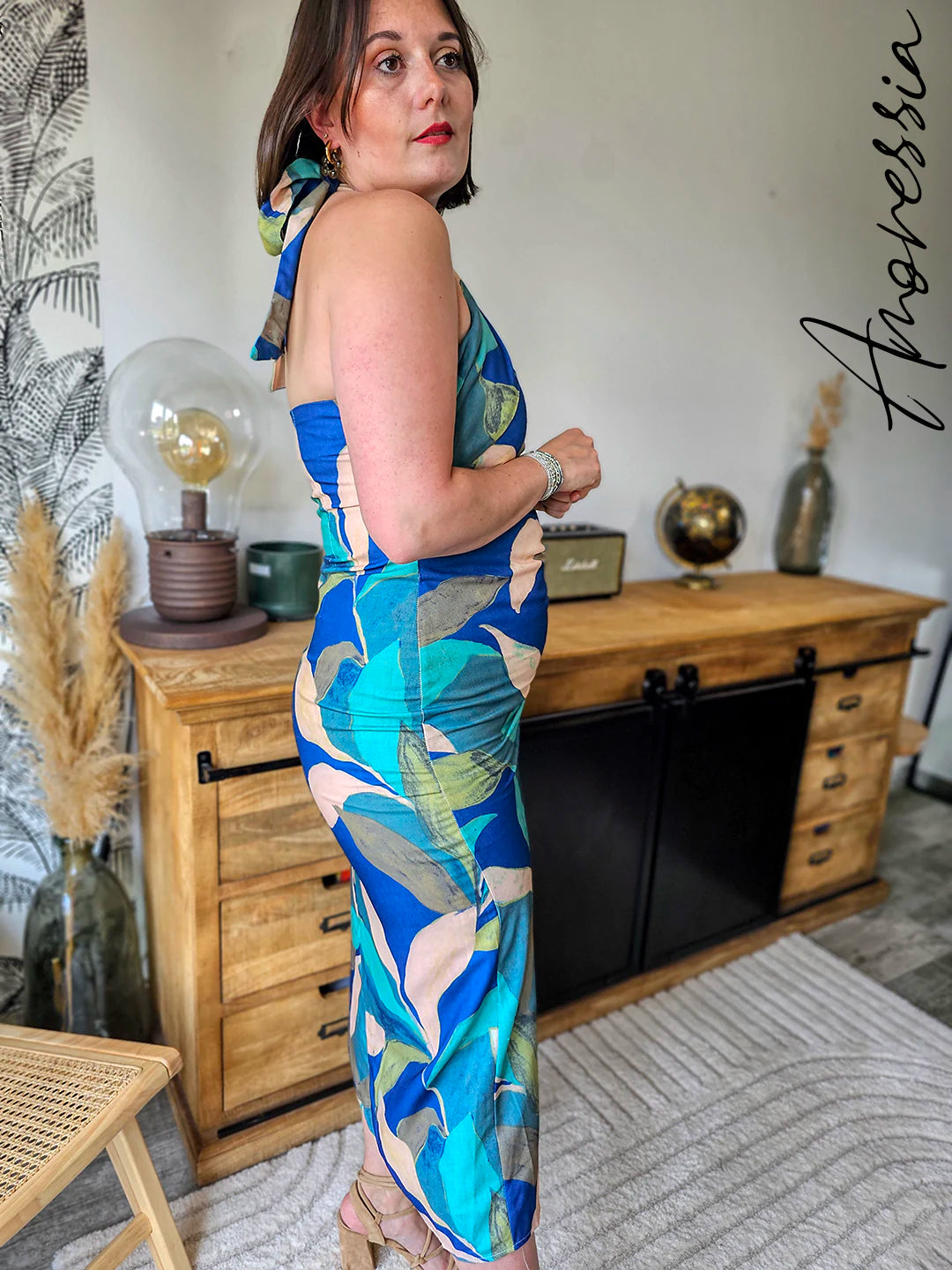 Robe Foglia — Robe Fleurie Femme zoom imprimé