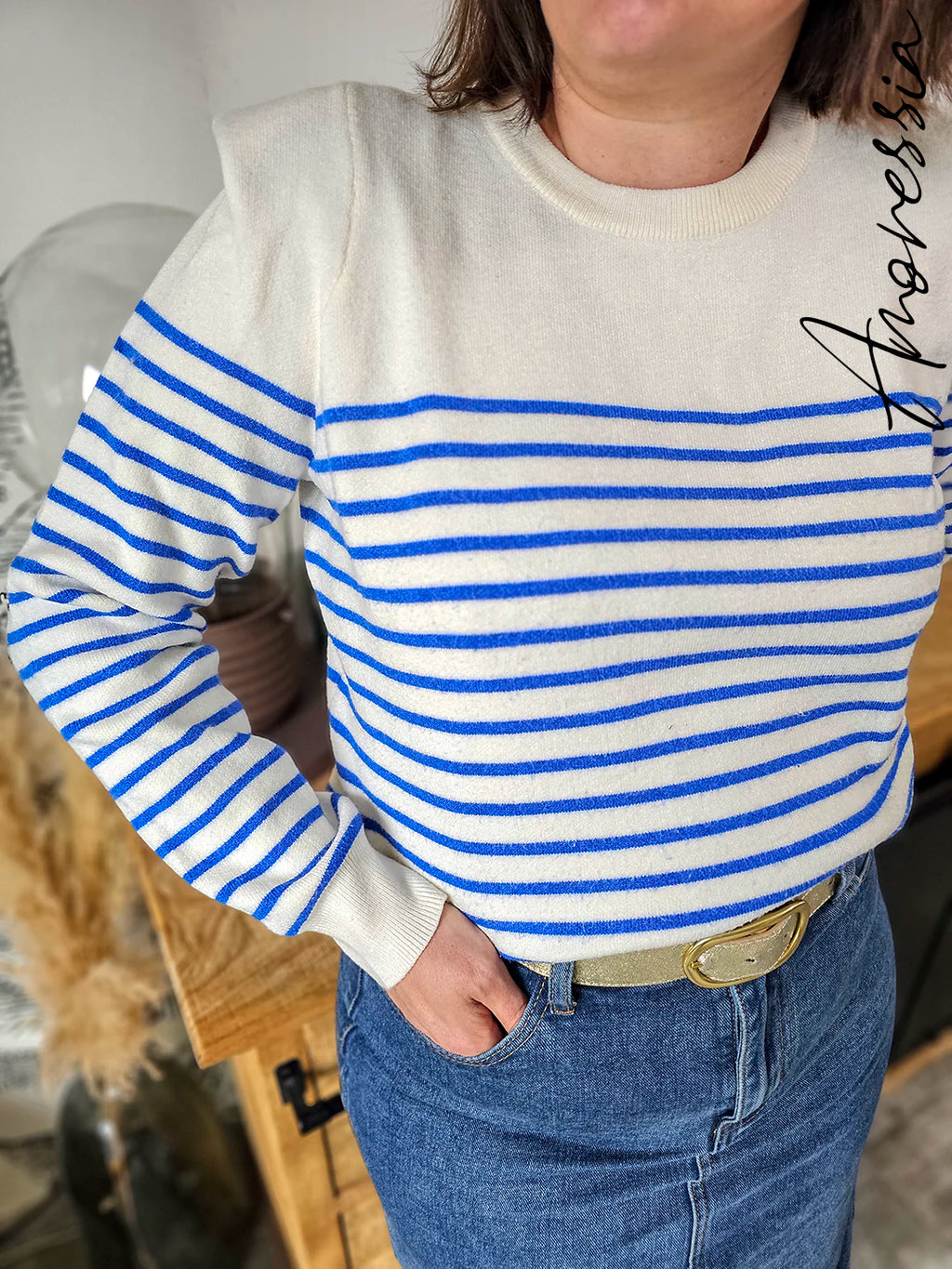 Pull Malo — Pull Maille Femme photo portée