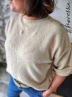 Pull Victoria beige — Pull Beige Femme vue détail