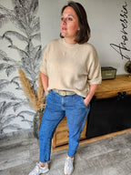 Pull Victoria beige — Pull Beige Femme zoom