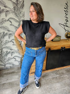 Pull Siline noir — Pull Noir Femme photo lifestyle