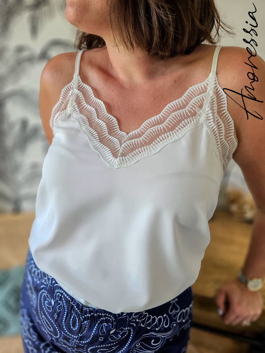Caraco Néo — Caraco Côtelé Taille Haute Femme
