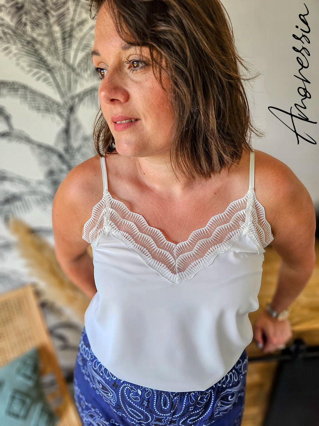 Caraco Néo — Caraco Côtelé Femme vue détail