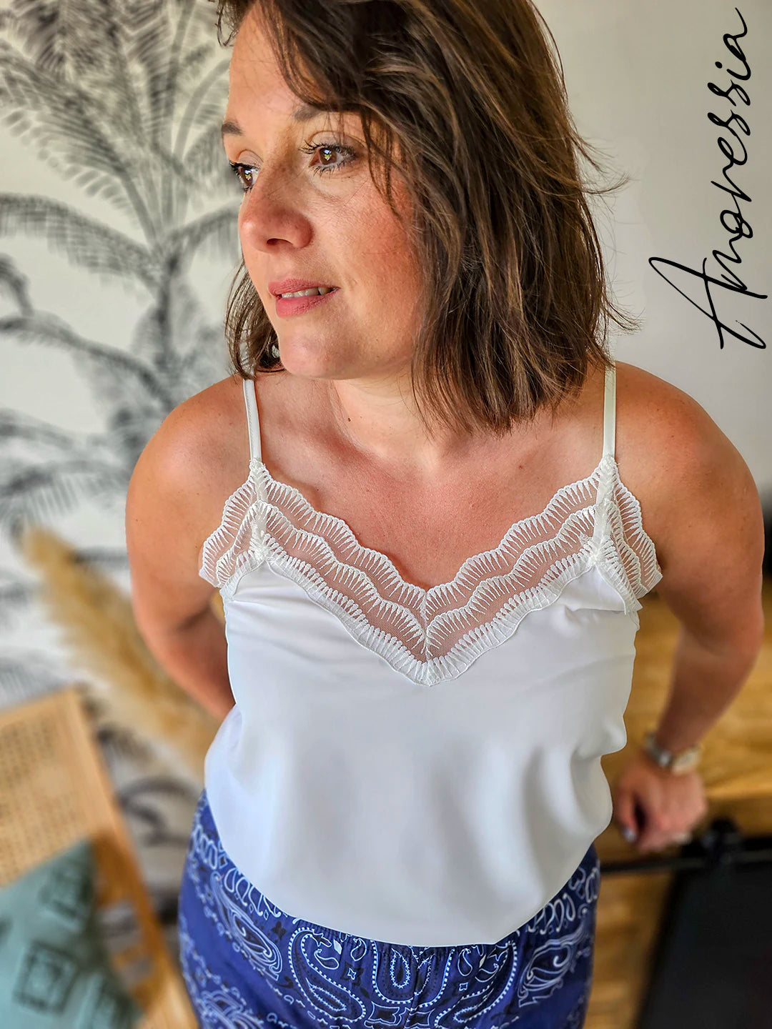 Caraco Néo — Caraco Côtelé Femme vue détail