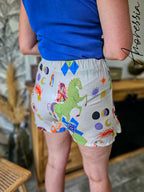 Jupe Short Santorin — Jupe Short Imprimé Taille Élastique Femme autre vue