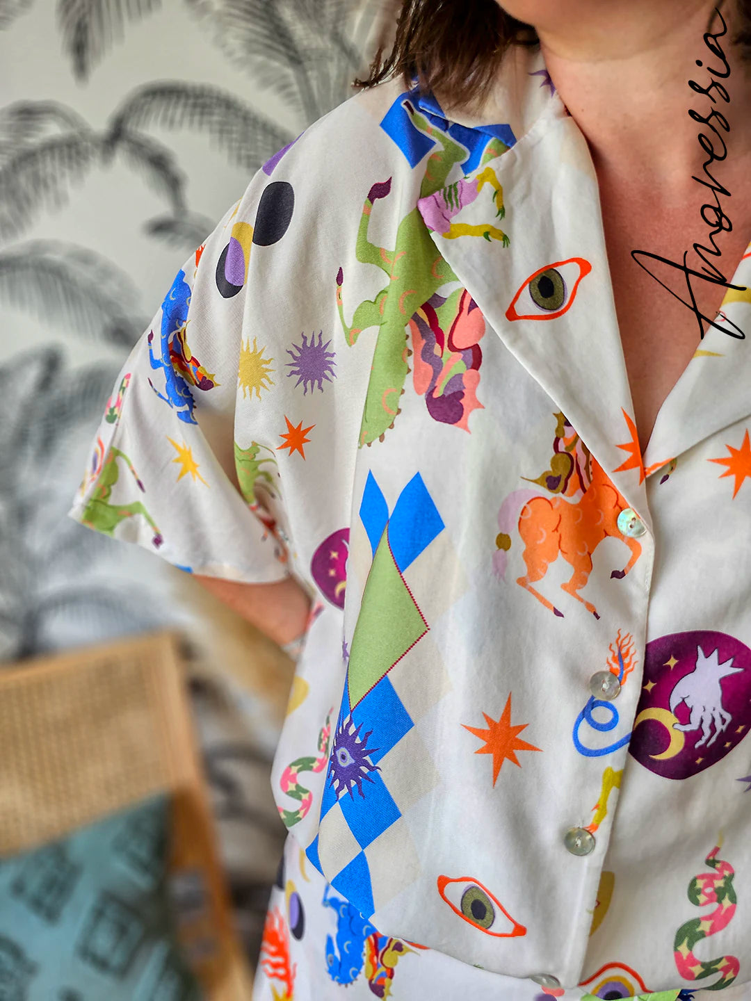 Chemise Santorin — Chemise Ample Oversize Femme vue détail