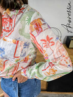 Chemise Como — Chemise Blanche Imprimé Coloré Femme autre vue