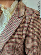 Veste Ivy — Veste Tailleur Pied de Poule Sequins Femme