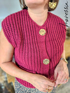 Gilet Autone — Gilet Bordeaux Sans Manches Femme autre vue
