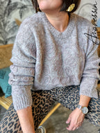 Pull Flave Taupe — Pull Taupe Manches Longues Femme