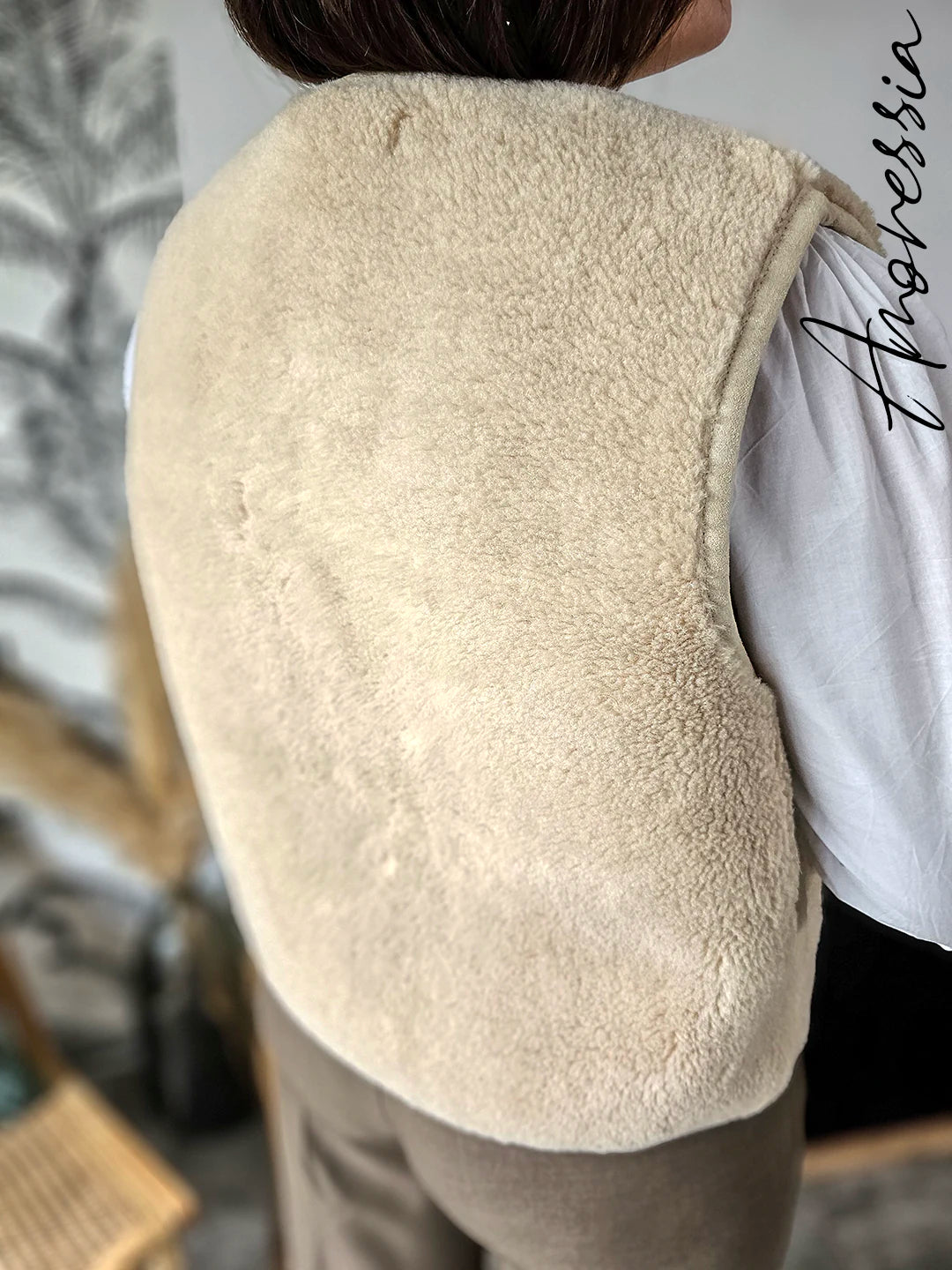 Gilet Dune — Gilet Beige Sans Manches Femme autre vue