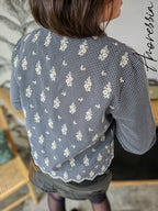 Chemise Grace — Chemise Carreaux Noir Blanc Femme photo lifestyle