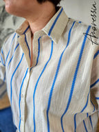 Chemise Ampia — Chemise Ample Rayures Femme photo lifestyle