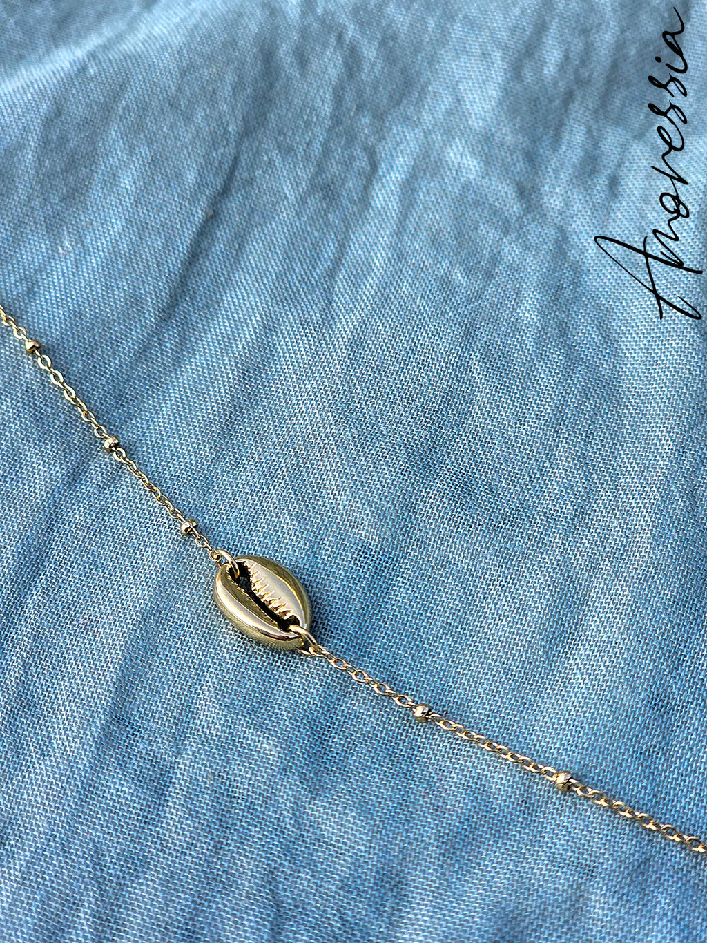 Chaîne de Cheville Coquillage — Chaîne Cheville Coquillage Femme vue détail