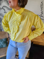 Chemise Sun — Chemise Jaune Coton Léger Femme