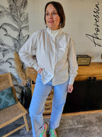 Chemise Alondra — Chemise Blanche Volanté Femme vue dos