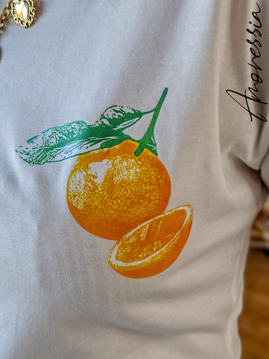 T-Shirt Paradise — T-Shirt Blanc Motif Dos Femme