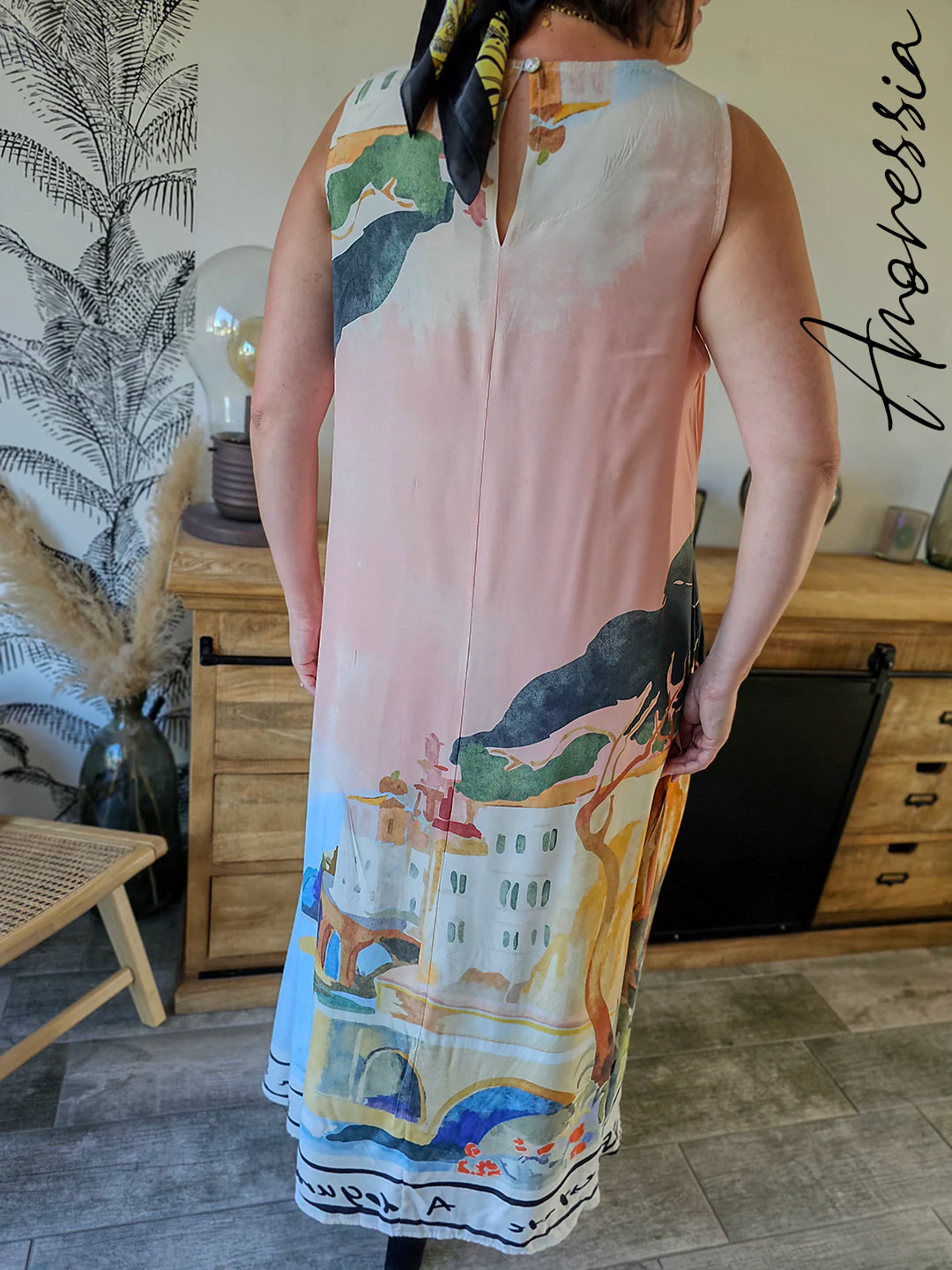 Robe Dolce — Robe Fluide Femme vue dos