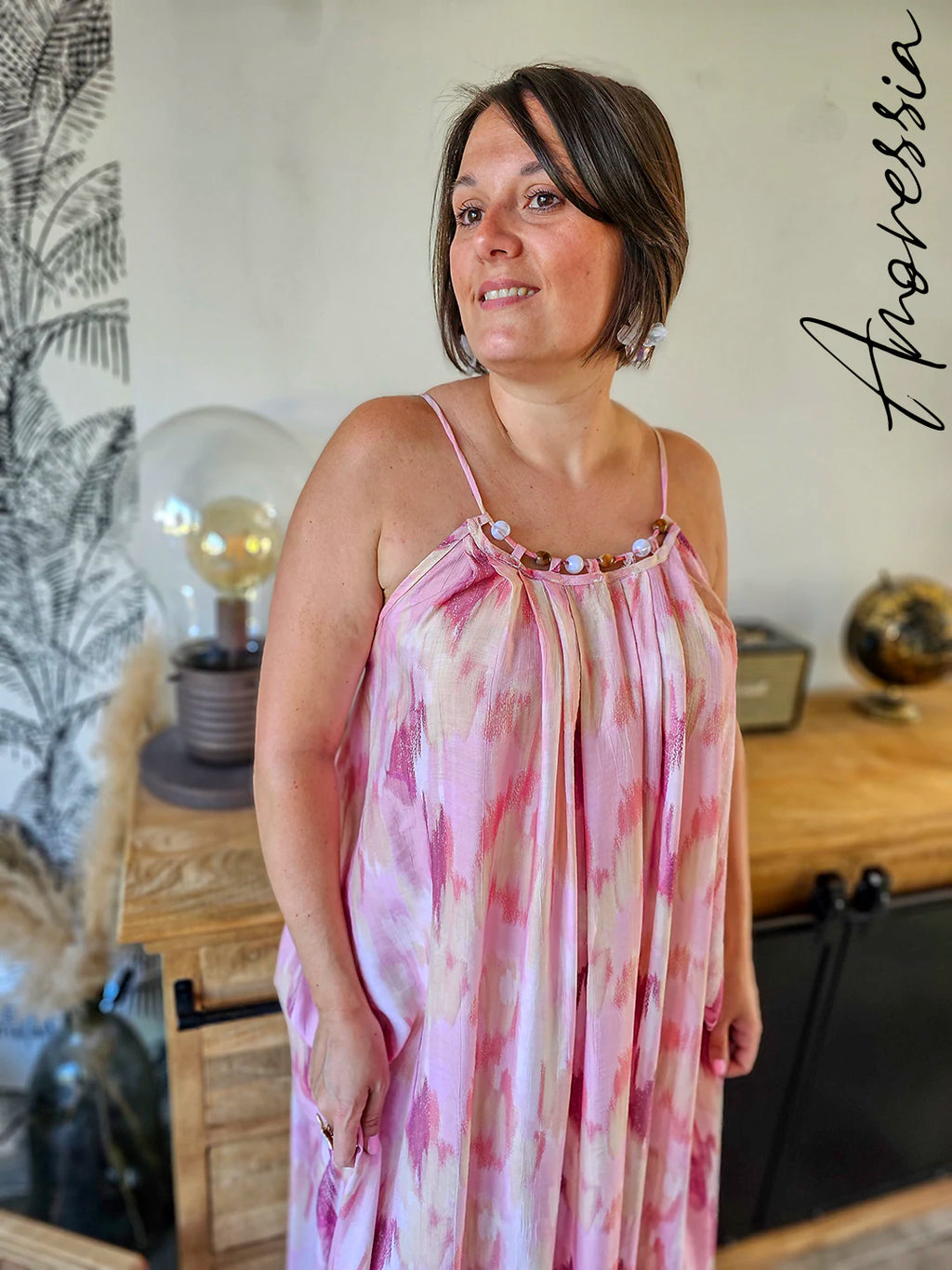Robe Perla — Robe Élégante Femme vue détail