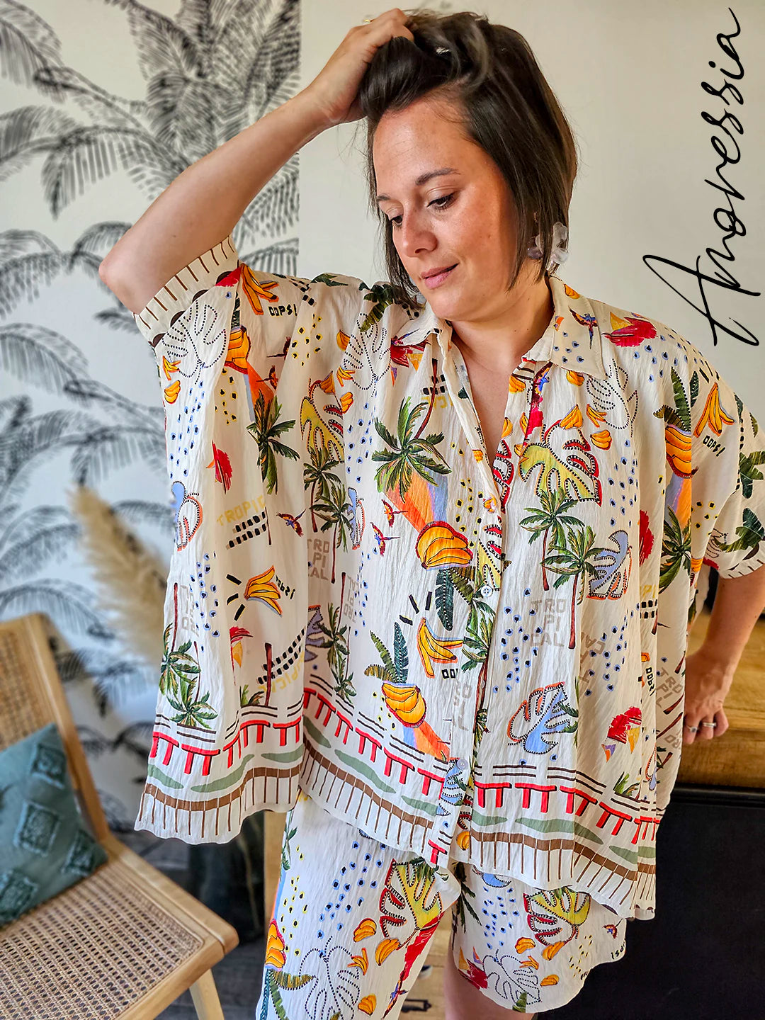 Ensemble Tropica — Ensemble Tropical Femme Été vue détail