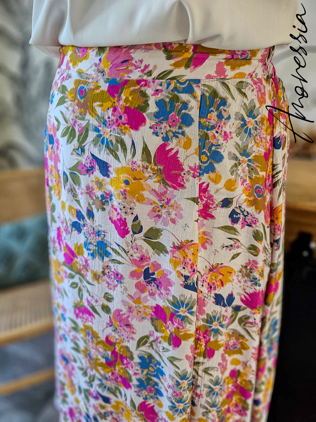 Jupe Livia — Jupe Longue Fleurie Viscose Femme autre vue