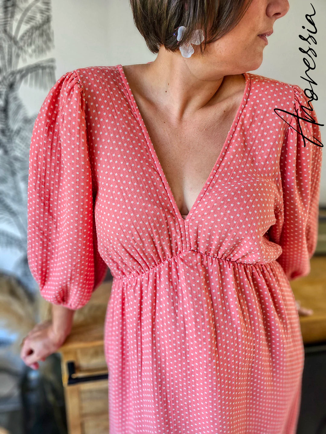 Robe Bella — Robe Fluide Femme photo portée