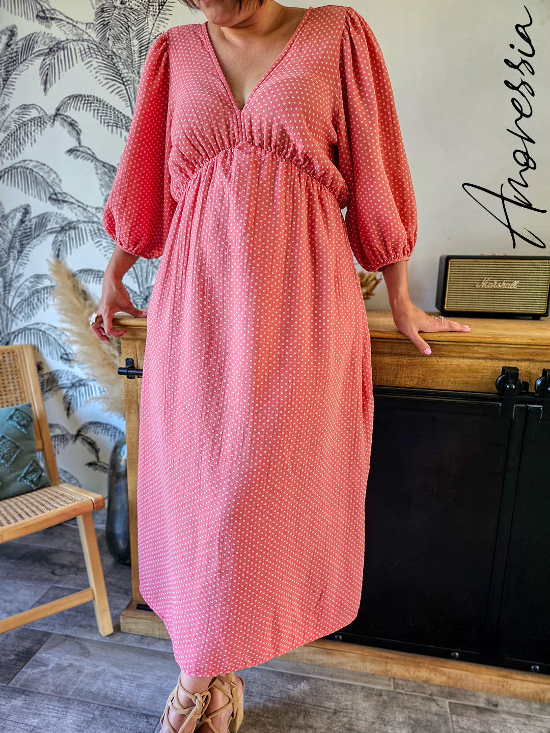 Robe Bella — Robe Fluide Femme vue détail